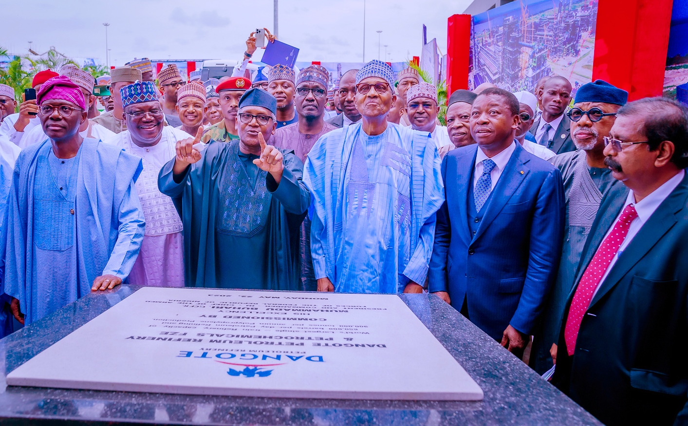 Photos.President Buhari, Dangote Other Top Dignitaries At The Commissioning Of Dangote Oil Refinery And Petrochemicals At Lekki Free Zone, Lagos