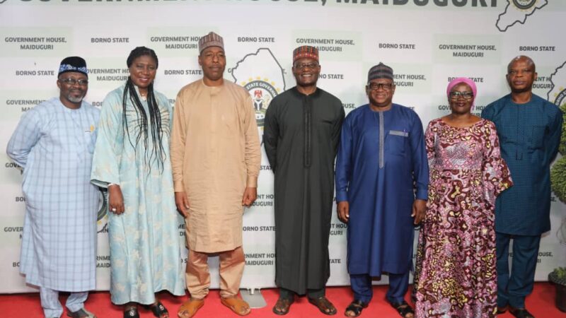 Nigerian Shippers’ Council, Boss, Emmanuel Jime and Borno State Governor, Prof. Babagana Umara Zulum Meet To Discuss Establishment Of Inland Dry Ports In The State