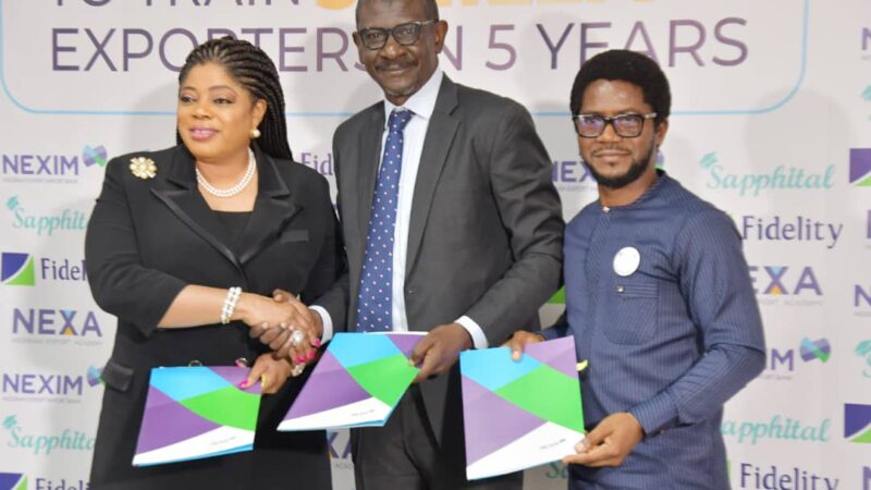 NEXIM Partners Fidelity Bank, Sapphital To Grow Nigeria’s Export Sector