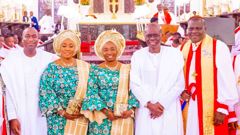 Photos: Gov Sanwo-Olu, Dep Gov Hamzat At Second Term Inauguration Thanksgiving Service At The Cathedral Church Of Christ, Marina, Lagos
