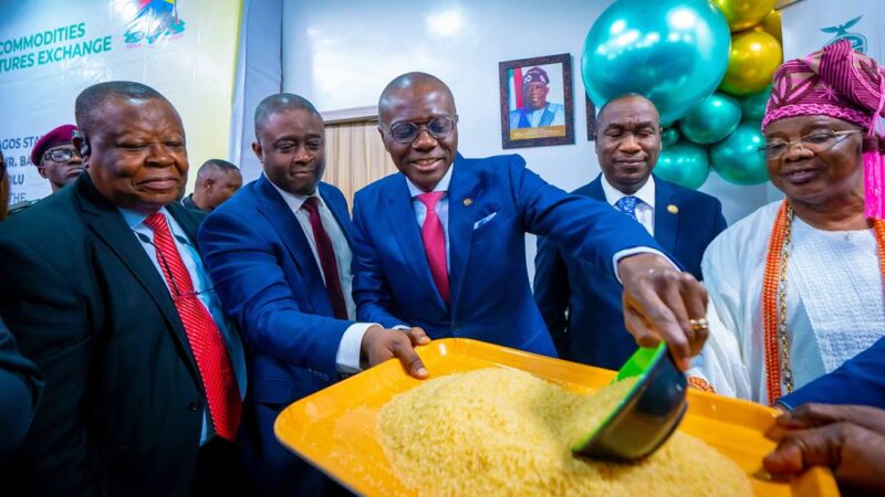 Photos:  Gov Sanwo-Olu Attends Lagos Commodities And Futures Exchange Launch: N5bn Series 1 Of N30bn Eko Rice Contracts Programmes