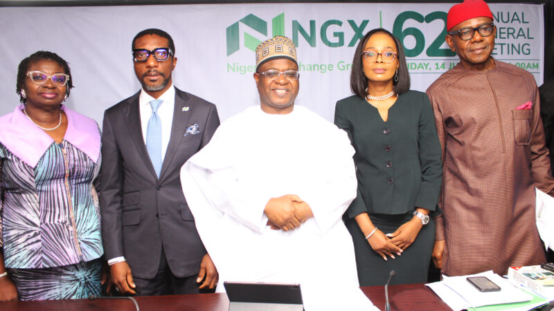 NGX Group during the 62nd Annual General Meeting