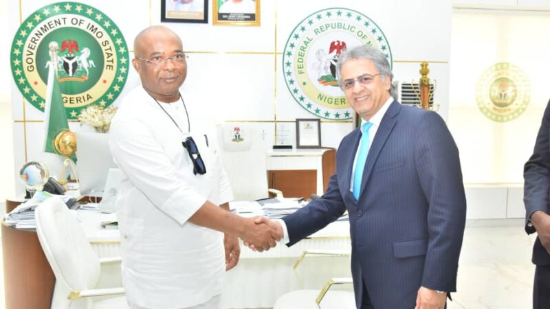 Union Bank Pays Courtesy Call On Gov. Uzodimma At Government House Owerri
