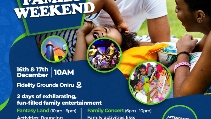 Fidelity Bank Set To Host 2 Days Of Family Entertainment