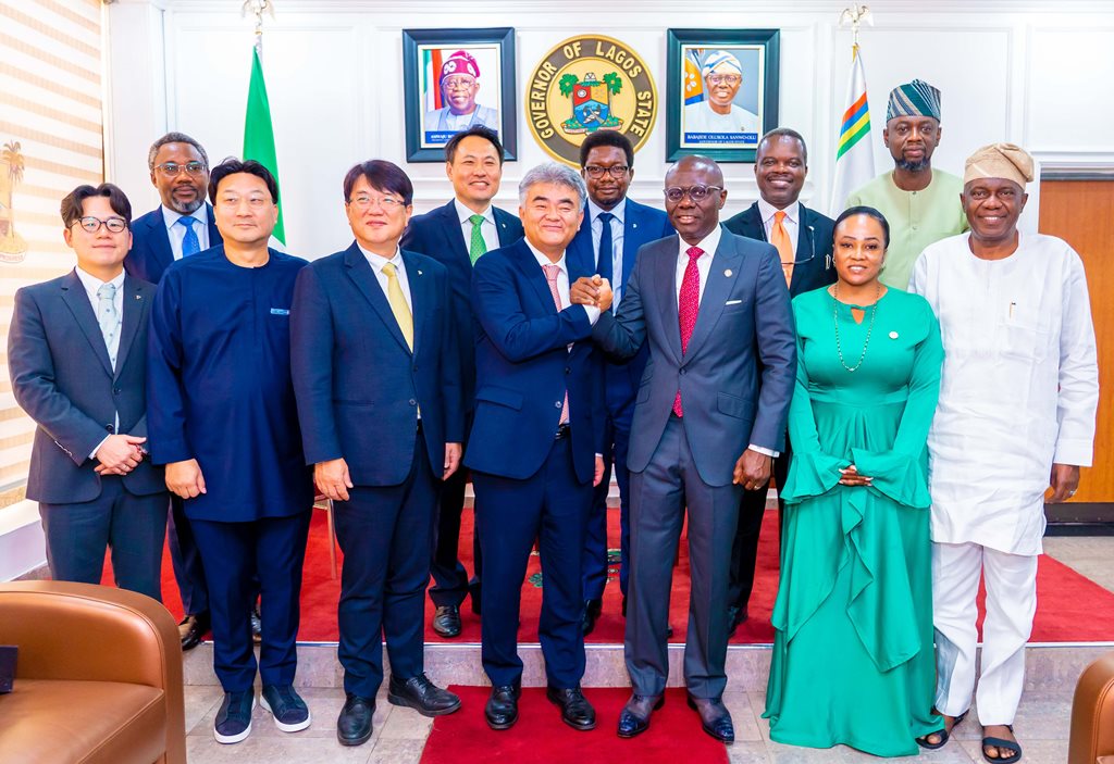 Photos: Gov. Sanwo-Olu Meets With Group Chairman Of Daewoo E & C Nigeria Ltd, Mr. Jung Won Ju, At Lagos House, Ikeja