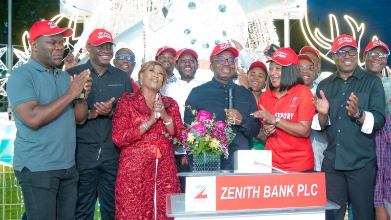 Zenith Bank Heralds Christmas And Yuletide Season With Ajose Adeogun Street Light-Up