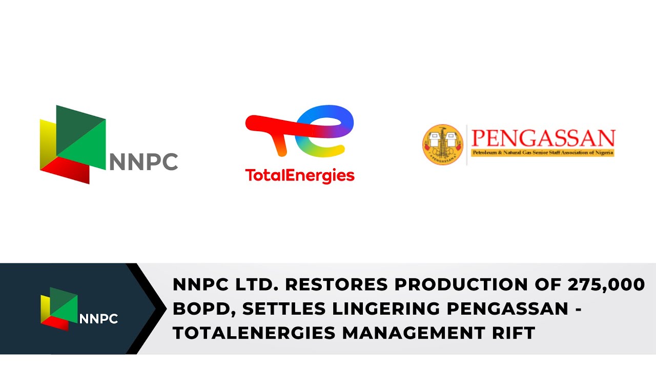 NNPC Restores Production Of 275,000bopd