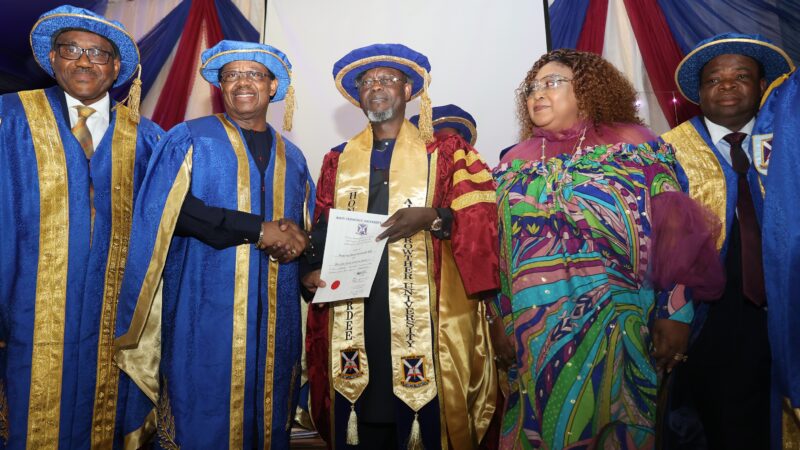 Chairman, SIFAX Group, Afolabi Receives Honorary Doctorate Degree From Ajayi Crowther University