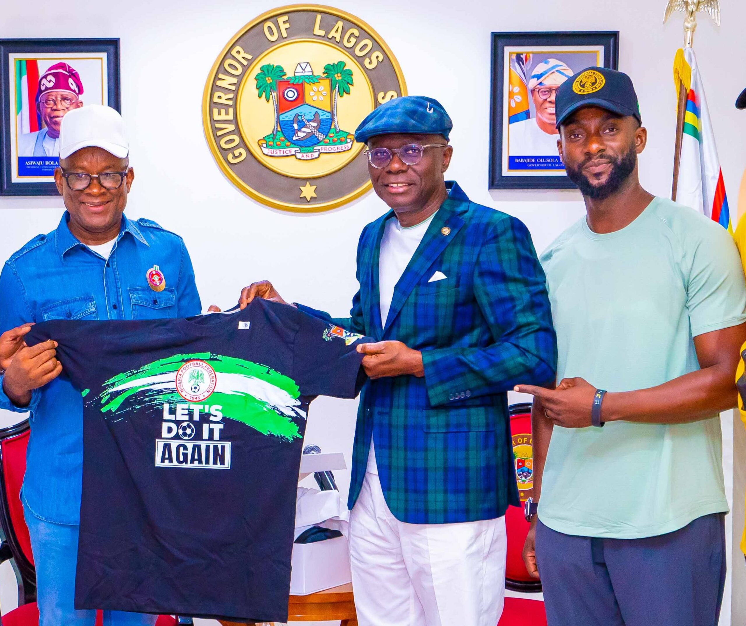 Photos: Gov. Sanwo-Olu Hosts NFF Send Forth In Honour Of  Super Eagles Towards 2023 Africa Cup Of Nations At Lagos House Marina