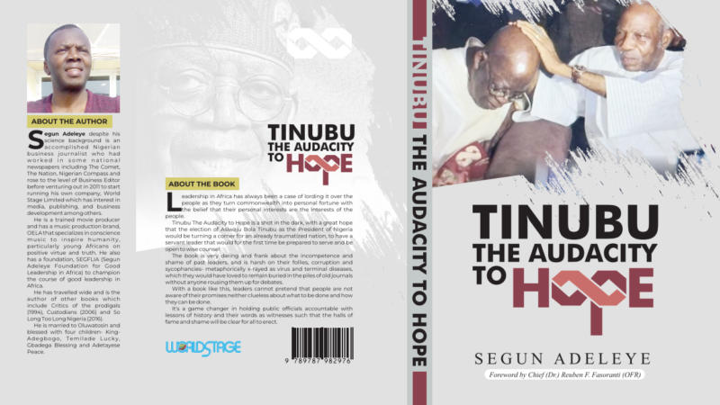 New Book ‘Tinubu The Audacity To Hope’ Hits Bookstores