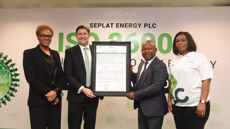 Seplat Energy Achieves ISO 26000 Endorsement On Social Responsibility