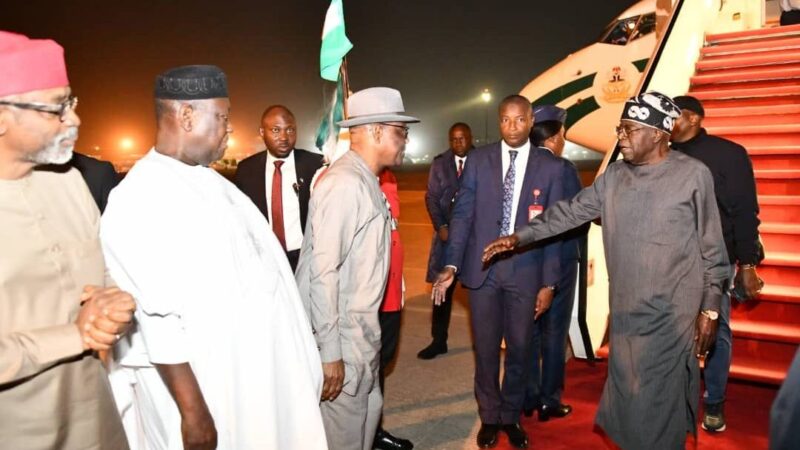 Tinubu Returns From Paris Private Visit, After Two Weeks Sojourn 