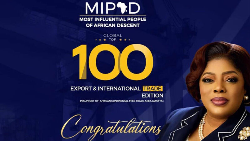 MIPAD Announces Onyeali-Ikpe Among Global Top 100 Trade Champions Of African Descent 