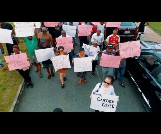 Tinubu’s connection: Residents of Royal Gardens Estate protest exploitation