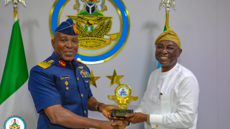 Courtesy Visit By  NIMASA DG To  NAF Headquarters In Abuja