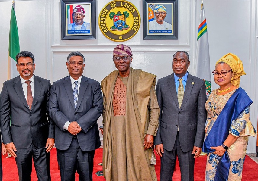 Photos: High Commissioner Of Indian To Nigeria, Mr. Shri G. Balasubramanian Pays Courtesy Visit To Gov. Sanwo-Olu At Lagos House, Ikeja, On Monday