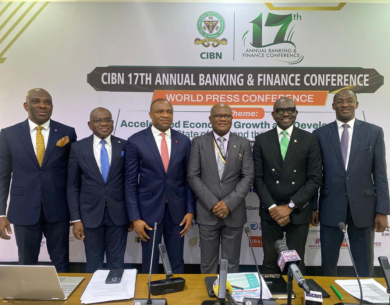 Photo: World Press Conference To Announce The CIBN 17th Annual Banking And Finance Conference