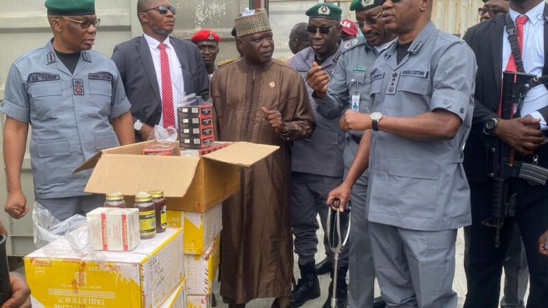 COMPTROLLER-GENERAL OF CUSTOMS UNVIELs  Tramadol, Expired Pharmaceutical s Apapa