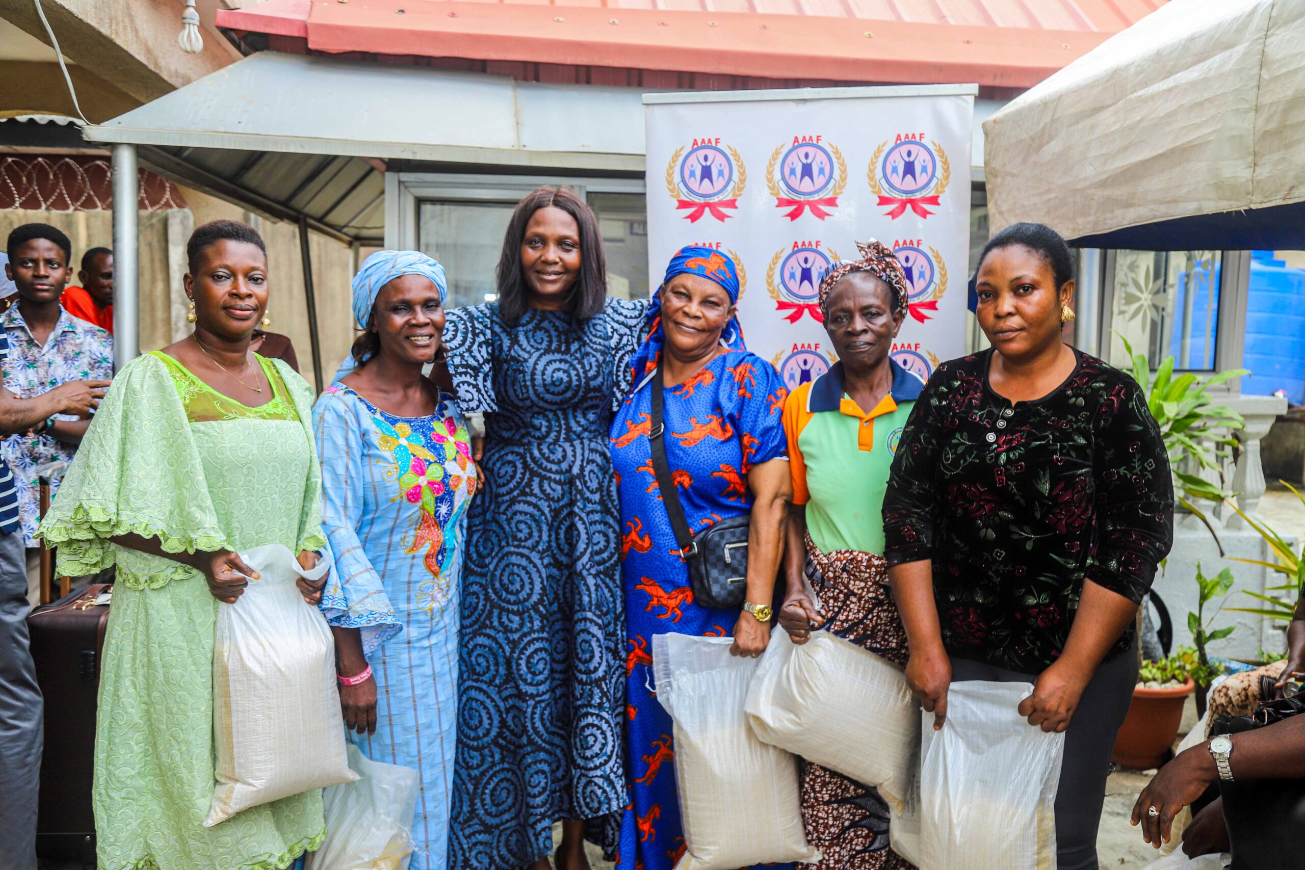 Afolabi Foundation Donates Rice to 250 Widows  